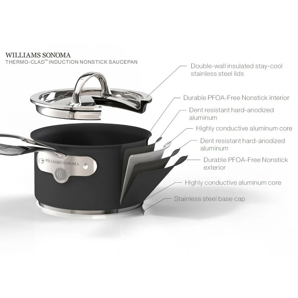 Williams Sonoma Thermo-Clad™ Induction Non-Stick Open Fry Pan 8 Williams Sonoma Thermo-Clad™ Induction Non-Stick Open Fry Pan - Image 7