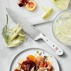 Wüsthof Classic Chef's Knife, White -HOMEKEEPING Shop wusthof classic chefs knife white 202228 0010 wusthof classic chefs knife white z