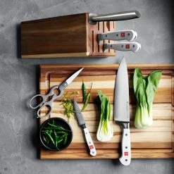Wüsthof Classic 18 cm Santoku Knife, White 13 Wüsthof Classic 18 cm Santoku Knife, White -HOMEKEEPING Shop wusthof classic santoku knife white 202240 0014 wusthof classic 12 piece knife block set white z